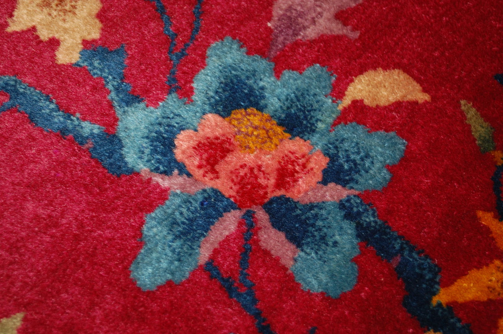 c1920s ANTIQUE ART DECO WALTER NICHOLS CHINESE RUG 4'1" x 6'8" - 20