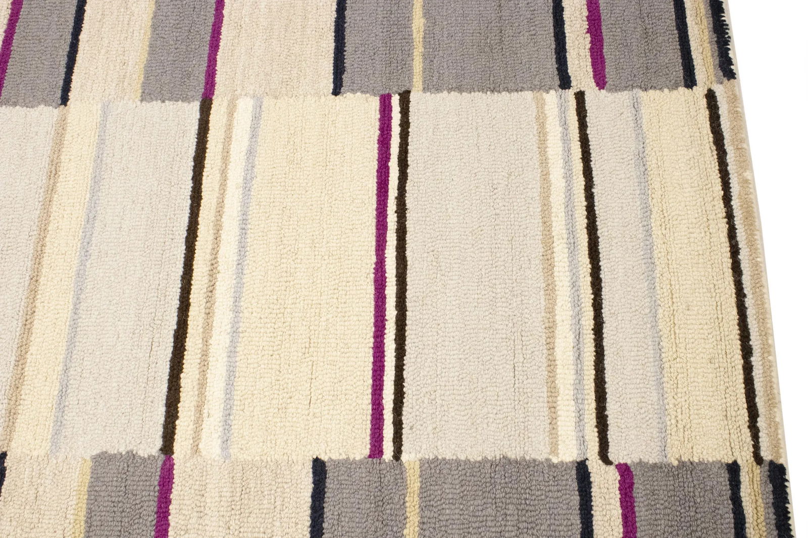 Multicolored Stripes 5X8 Hand-Tufted Modern Rug - 10