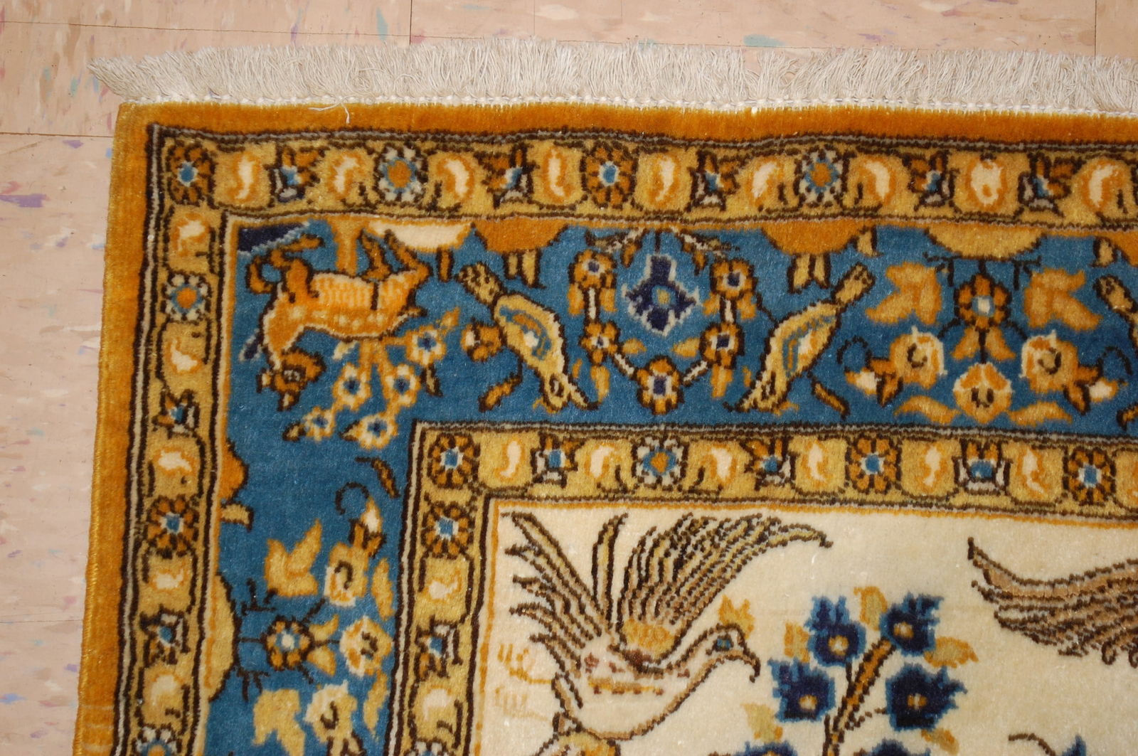 Persian QUME RUG 2'7" x 4'3" - 4