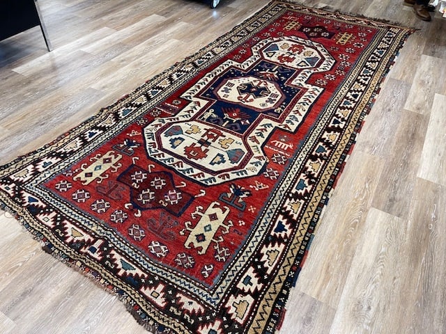 Early Dated 1882 Kazak Caucasian Rug-5057 - 7
