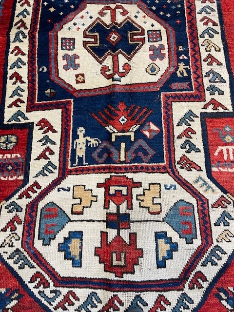 Early Dated 1882 Kazak Caucasian Rug-5057 - 9