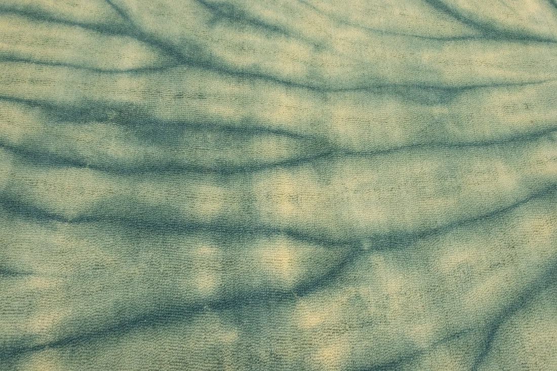 Green Tie-Dye 5X8 Hand-Tufted Modern Rug - 8