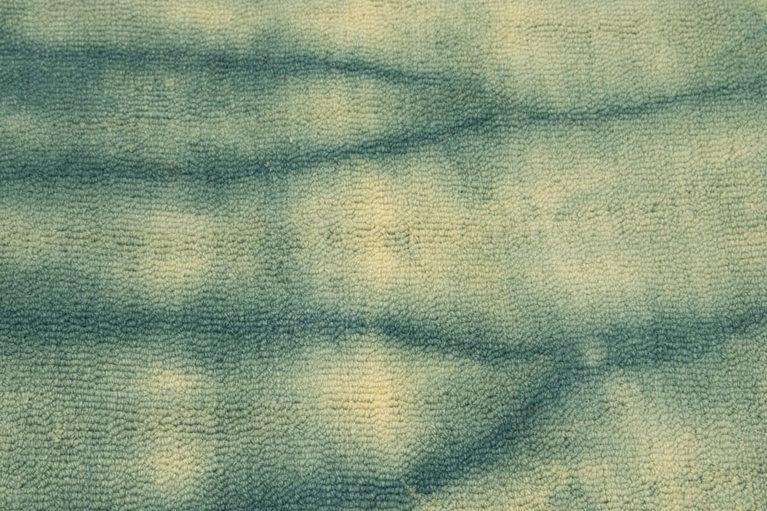 Green Tie-Dye 5X8 Hand-Tufted Modern Rug - 9