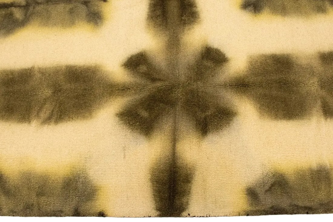 Brown & Cream Tie-Dye 5X8 Hand-Tufted Modern Rug - 11