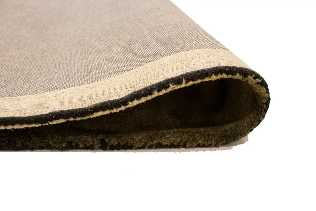 Brown & Cream Tie-Dye 5X8 Hand-Tufted Modern Rug - 13