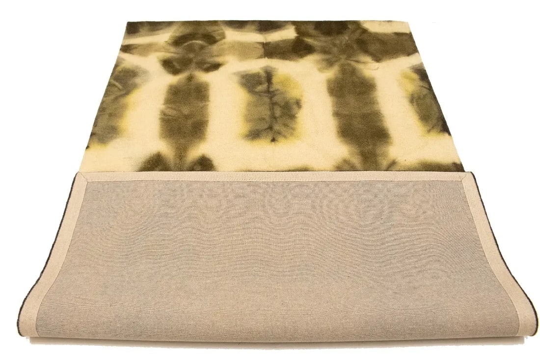 Brown & Cream Tie-Dye 5X8 Hand-Tufted Modern Rug - 14