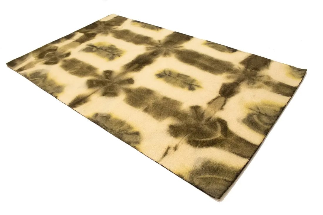 Brown & Cream Tie-Dye 5X8 Hand-Tufted Modern Rug - 3