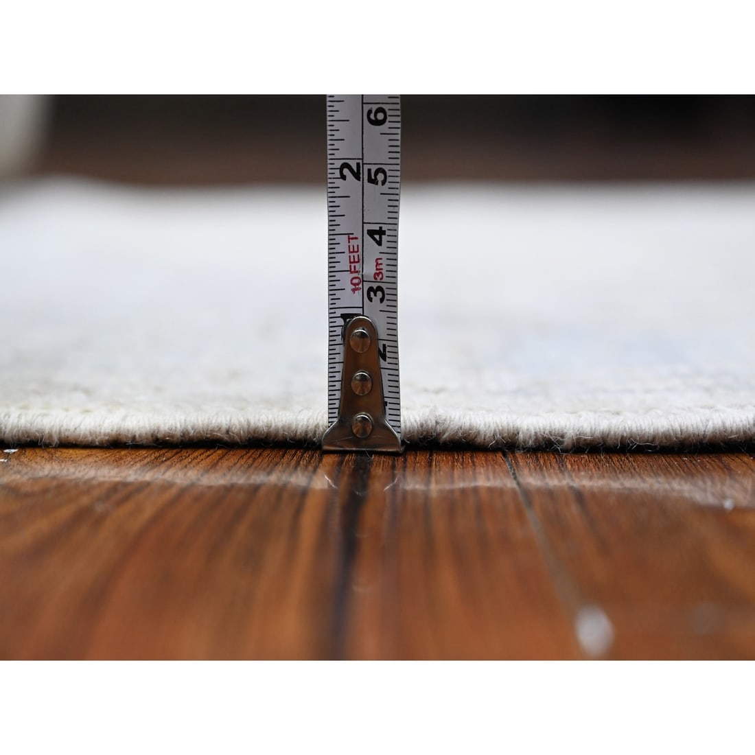 Smoke White Afghan Angora Oushak Oversized Oriental Runner Rug - 5