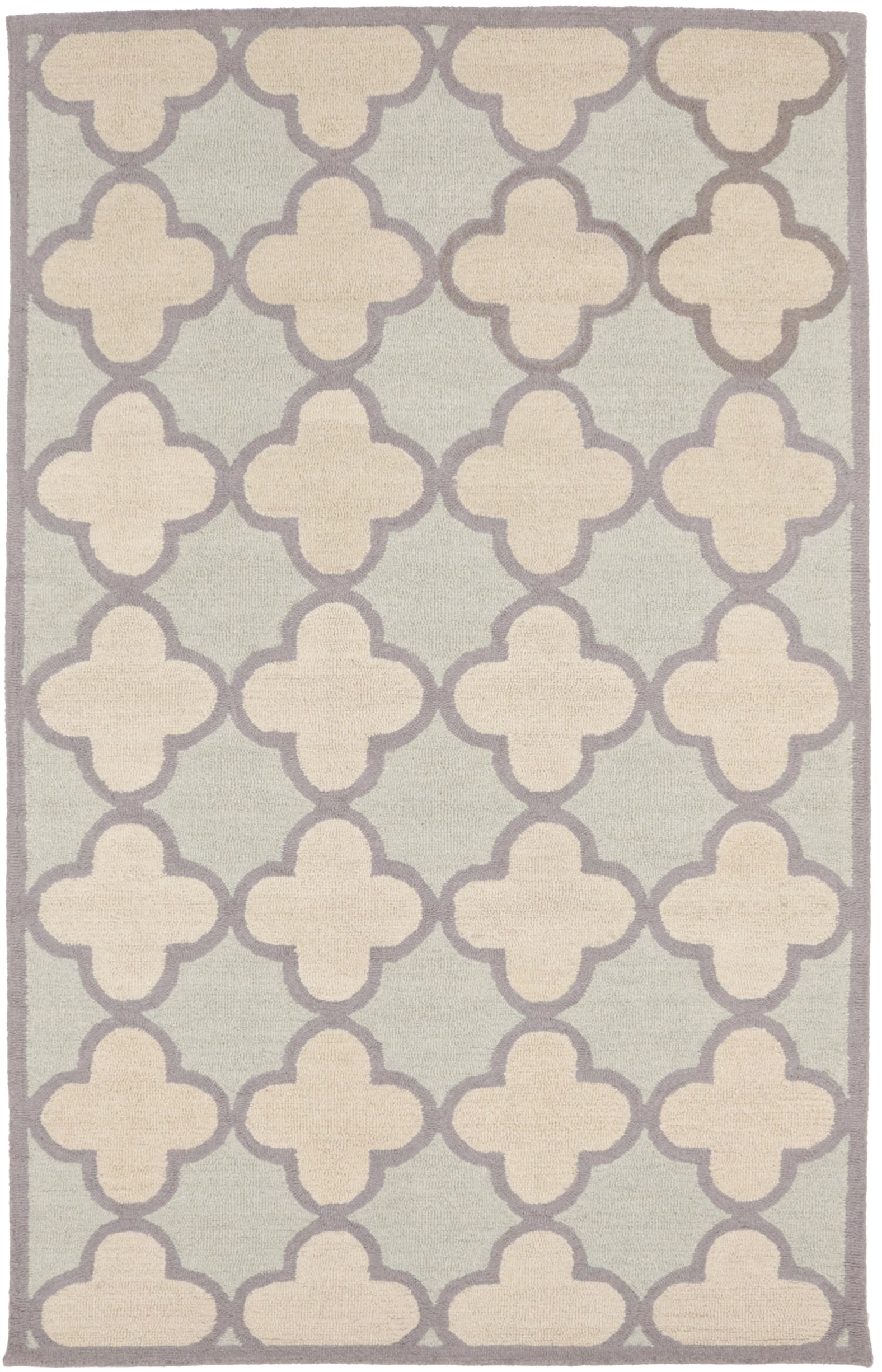 Cream & Mauve Trellis 5X8 Hand-Tufted Modern Rug: Title: Cream & Mauve Trellis 5X8 Hand-Tufted Modern Rug Description:Cream & Mauve Trellis Design 5X8 Hand-Tufted Modern Rug Contemporary Carpet Materials: Wool Dimensions:5'0 X 8'0 Ft Reserve: $254.0