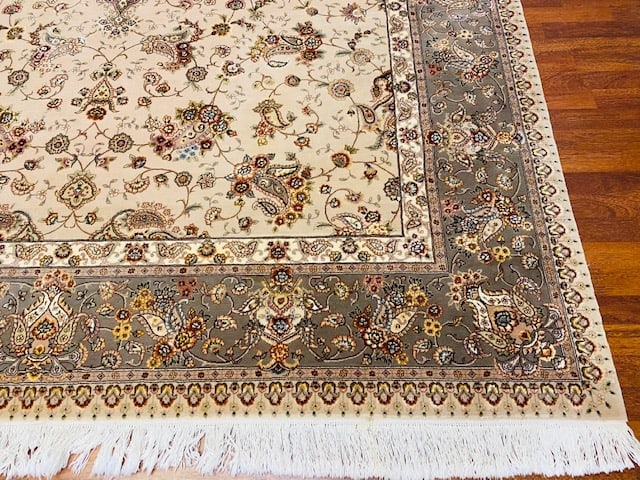 Sino Persian Silk and wool Tabriz rug-4779 - 2