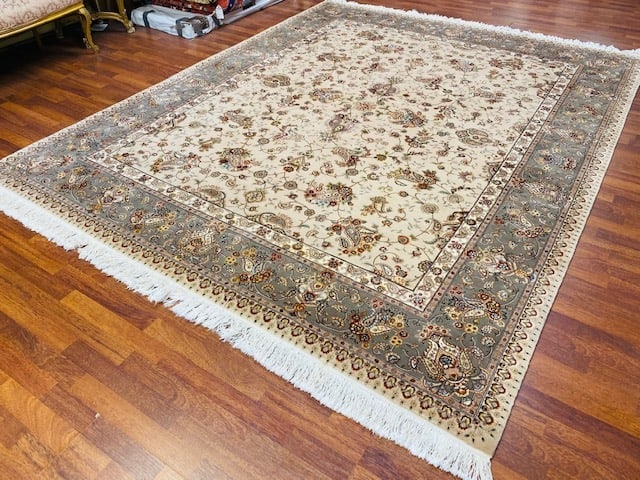 Sino Persian Silk and wool Tabriz rug-4779 - 5