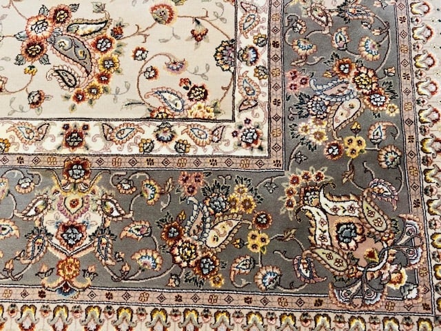 Sino Persian Silk and wool Tabriz rug-4779 - 8