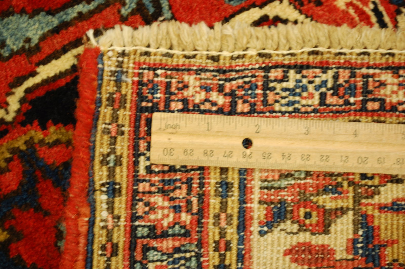 PERSIAN HERIZ RUG 2'8" x 2'11" - 12