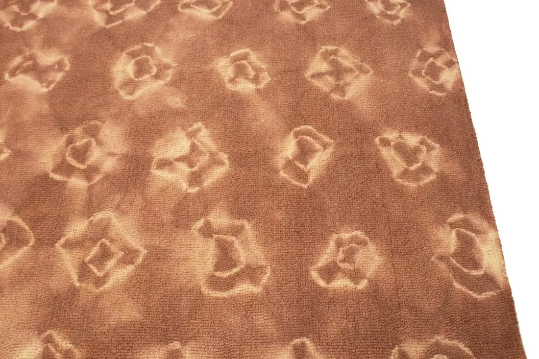 Rusty Brown Tie-Dye 5X8 Hand-Tufted Modern Rug - 10