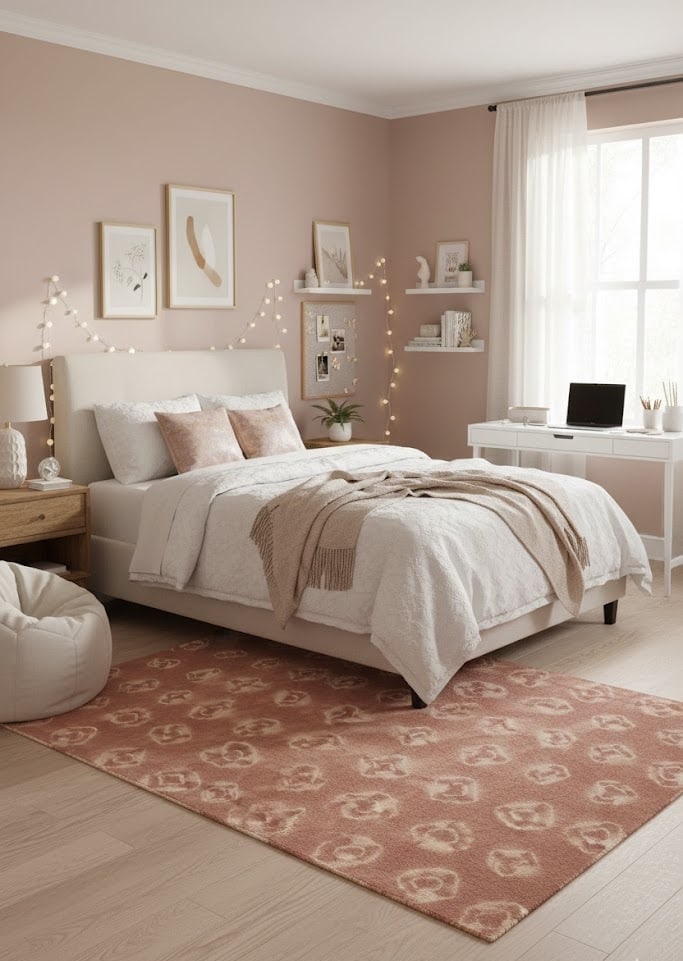 Rusty Brown Tie-Dye 5X8 Hand-Tufted Modern Rug - 2