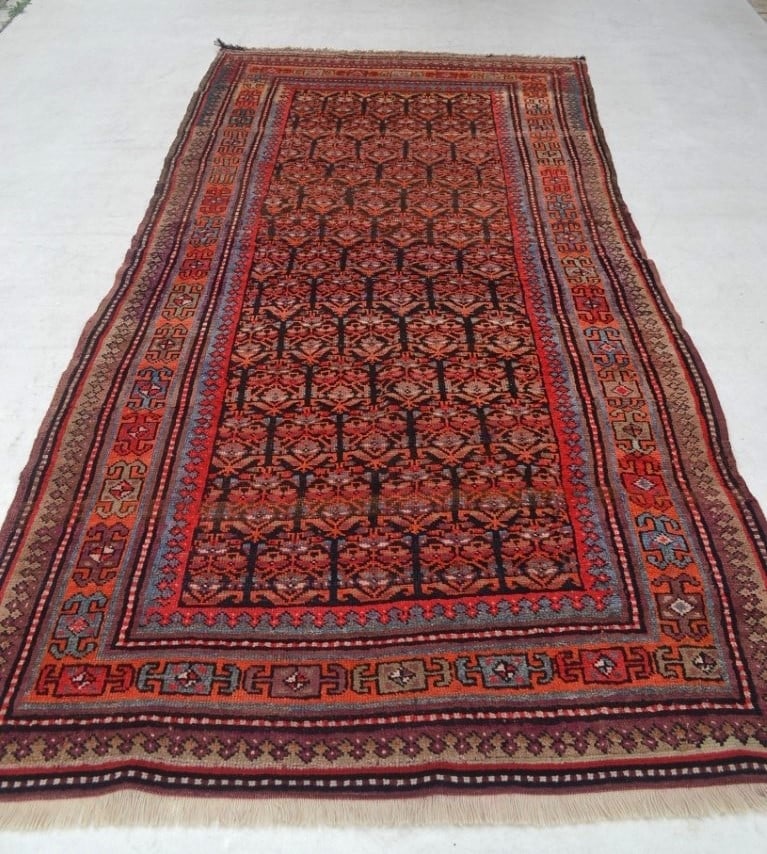 11045 CAUCASIAN KARABAGH CARPET: 2.67 × 1.32 m (3.52 m²) - 2