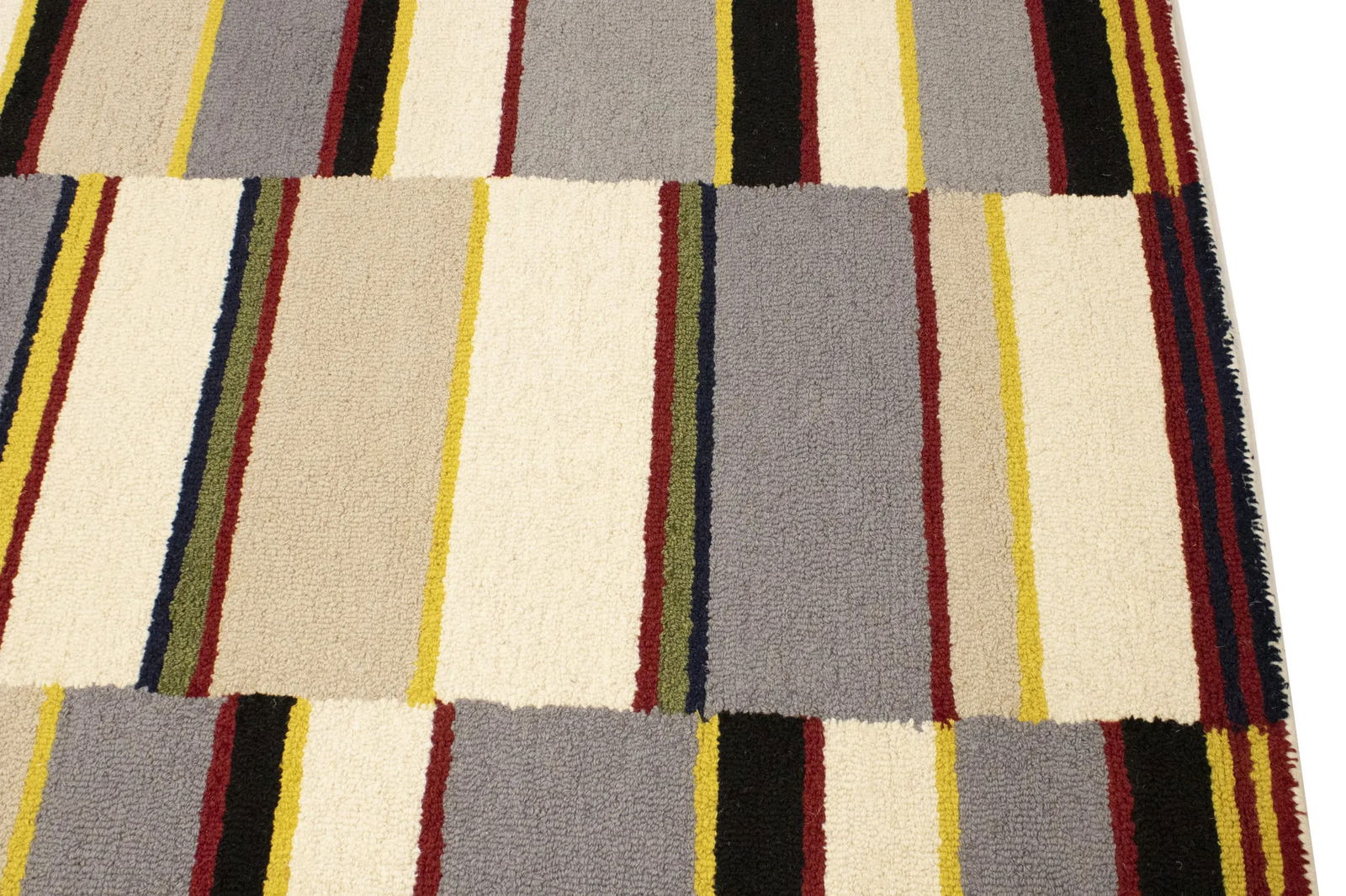 Multicolored Stripes 5X8 Hand-Tufted Modern Rug - 10