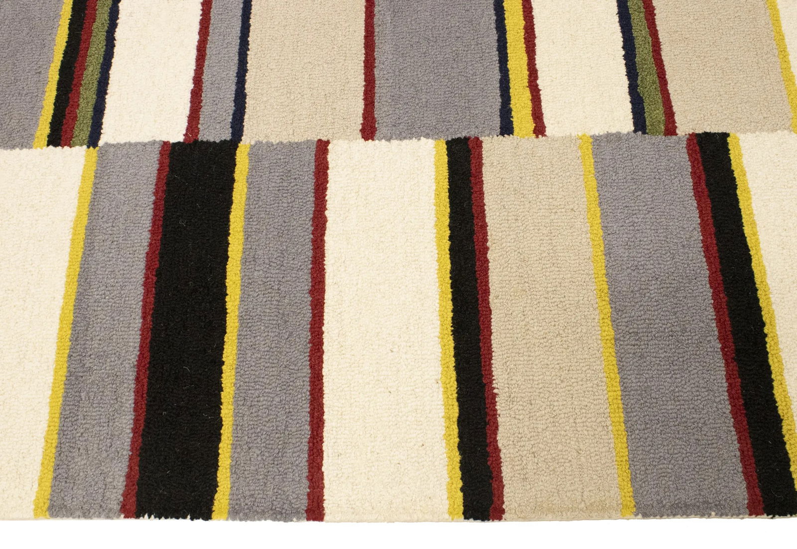 Multicolored Stripes 5X8 Hand-Tufted Modern Rug - 11