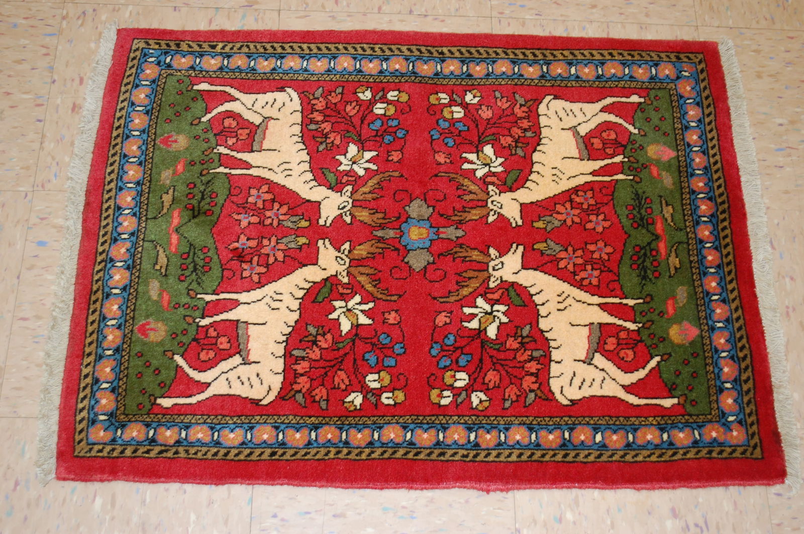 Persian BEJAR RUG 2'1" x 2'10" - 9