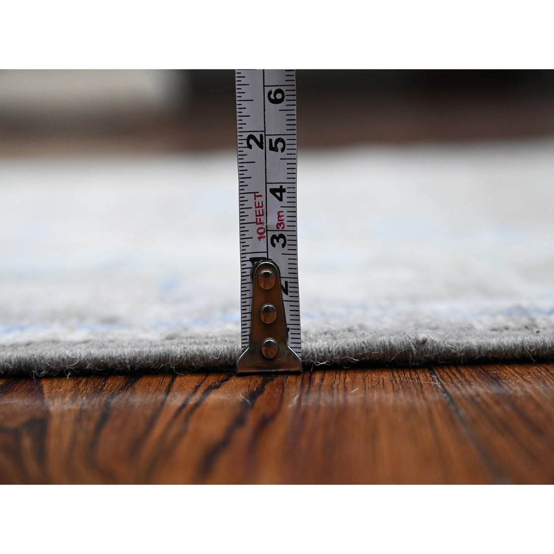 Echo Gray Afghan Angora Oushak Wool Foundation XL Runner Oriental Rug - 5