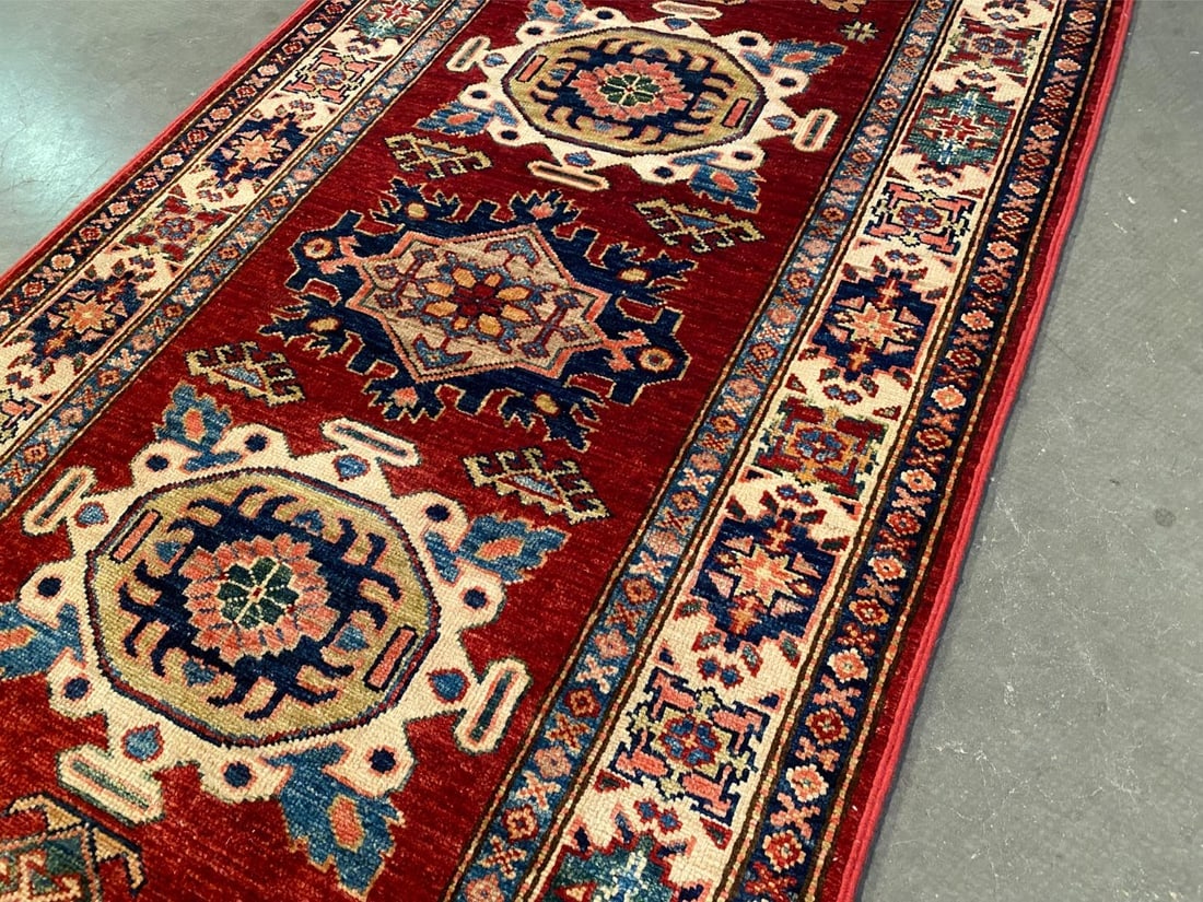 FINE SUPER KAZAK RUNNER 2'.7"x9'.8" - 4