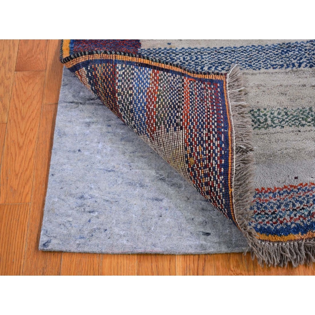 New Persian Gabbeh Organic Wool Multi-color Hand Knotted Oriental Rug - 4