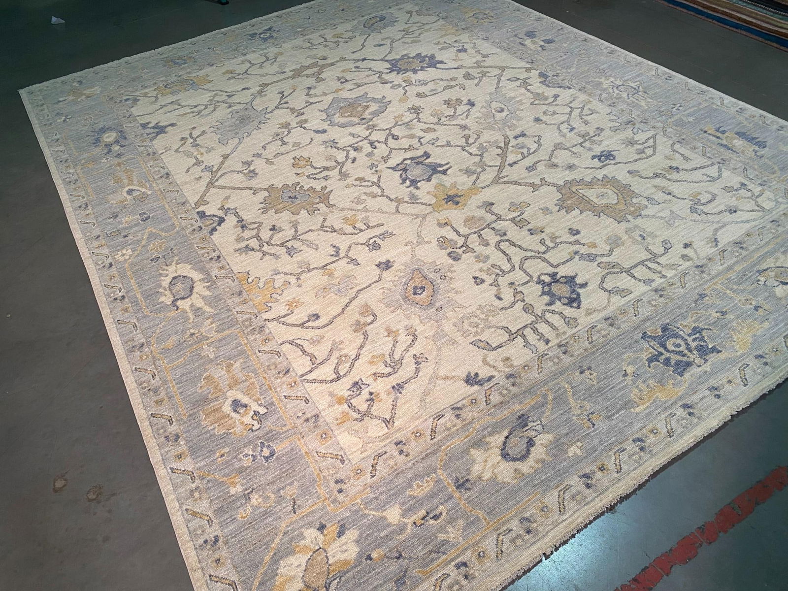 Magnificent Oushak Rug 9.3x11.9 - 8