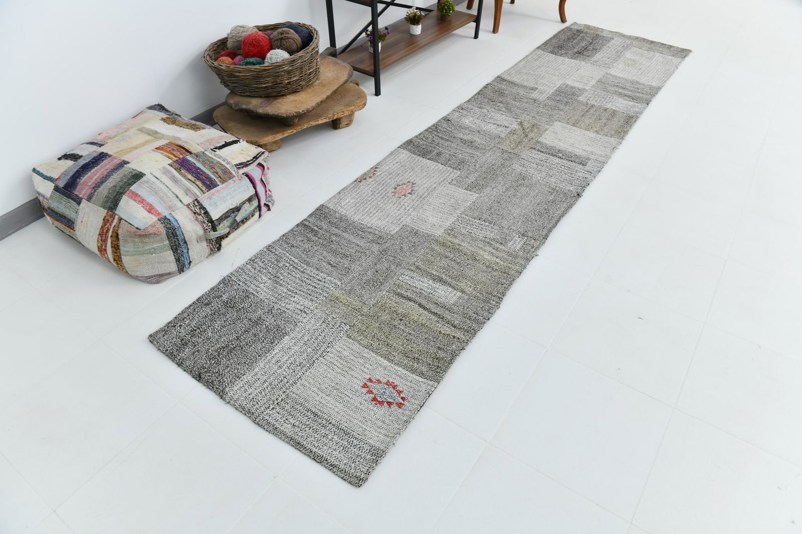 2'10'' x 12'3'' Turkish Flatweave Kilim Rug - 60834 - 4