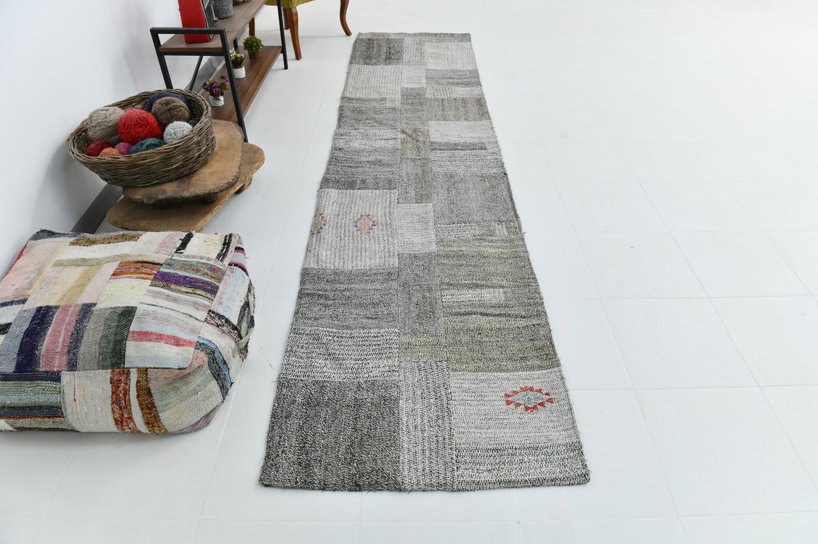 2'10'' x 12'3'' Turkish Flatweave Kilim Rug - 60834 - 5