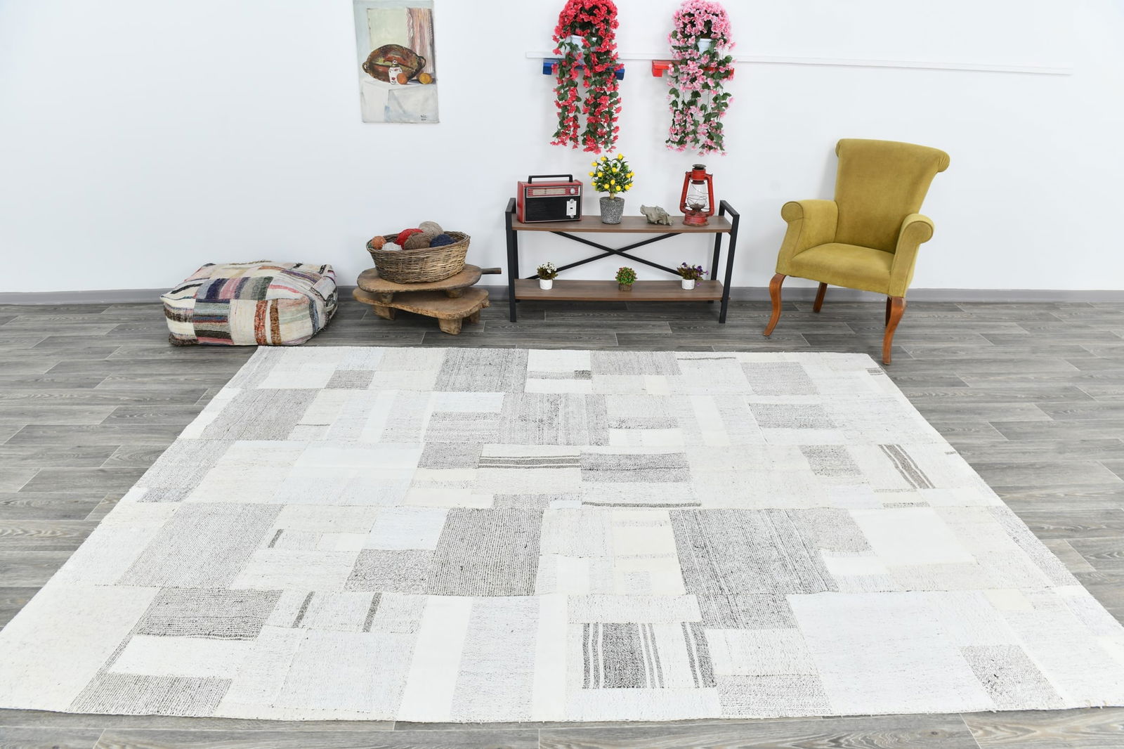 7'4'' x 11'5'' Turkish Flatweave Kilim Rug - 60521 - 2