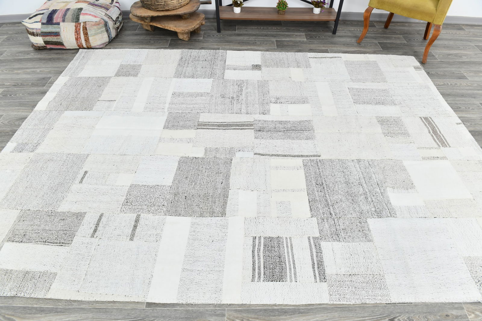 7'4'' x 11'5'' Turkish Flatweave Kilim Rug - 60521 - 3