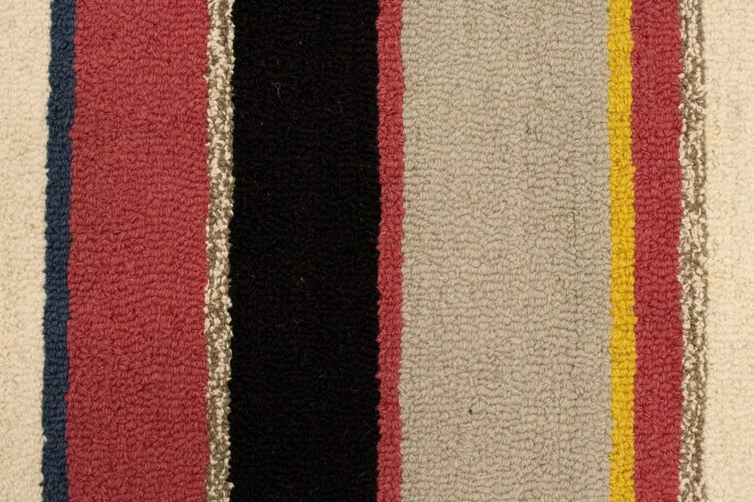 Multicolored Stripes 5X8 Hand-Tufted Modern Rug - 8