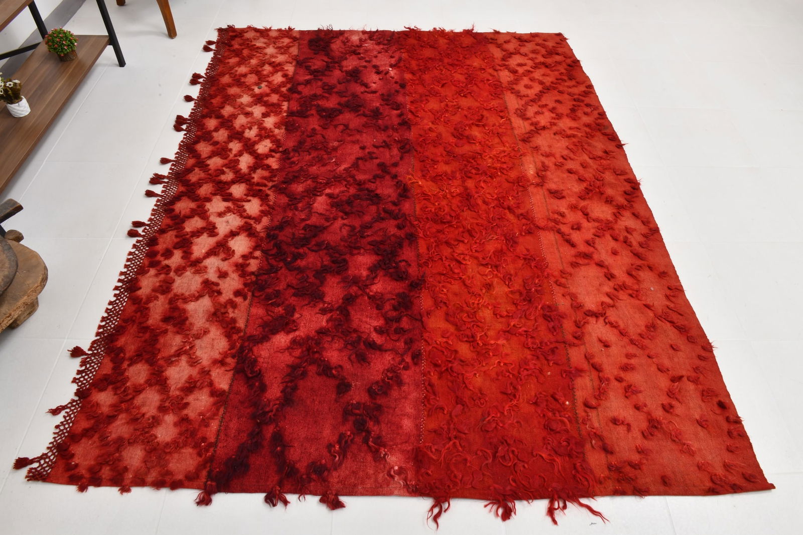 5'7'' x 7'6'' Tulu Filikli Kilim Rug - 70209 - 5