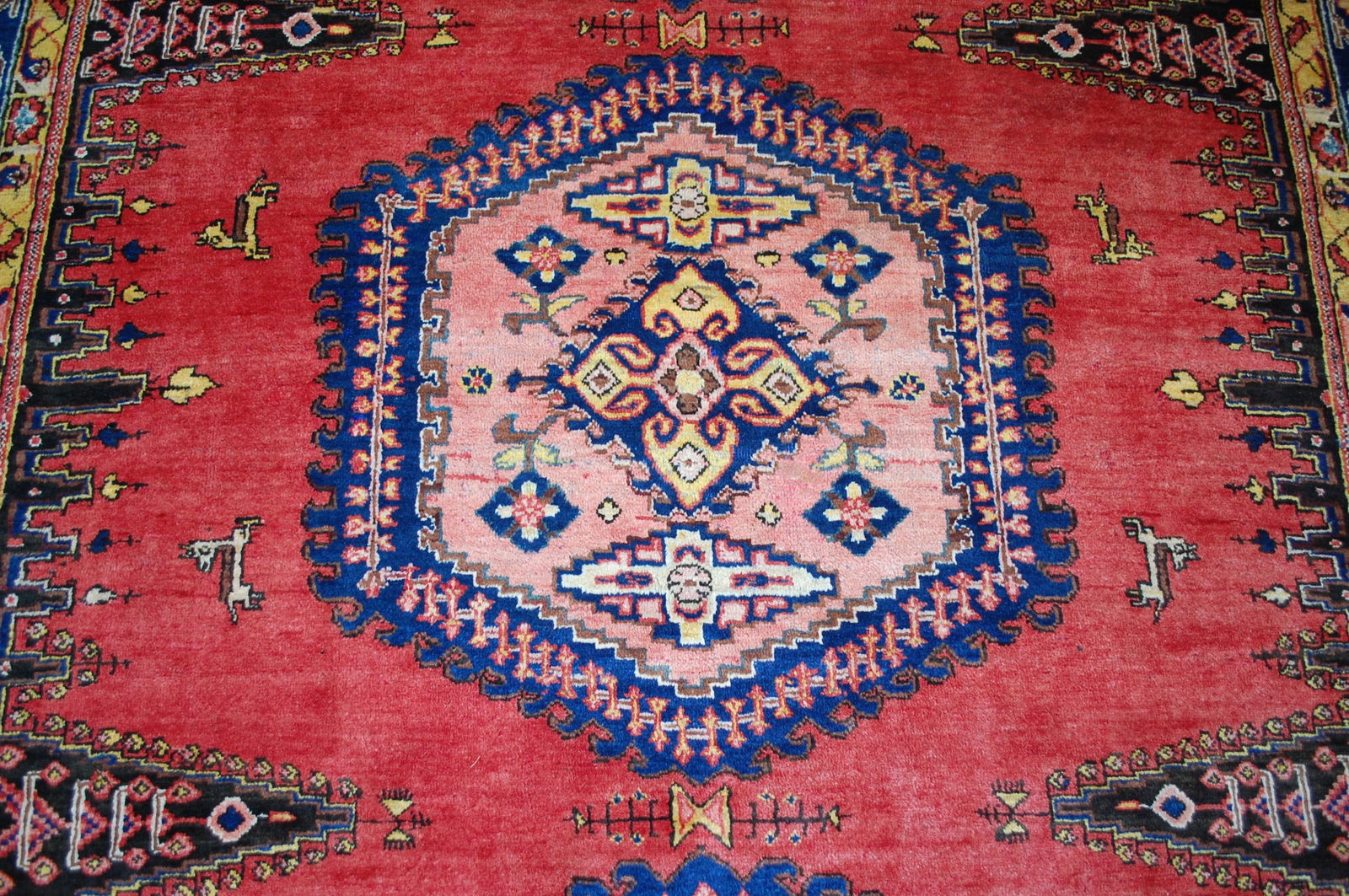 OLD,ANTIQUE CAUCASIAN RUG 10'2" X 7'6" - 12
