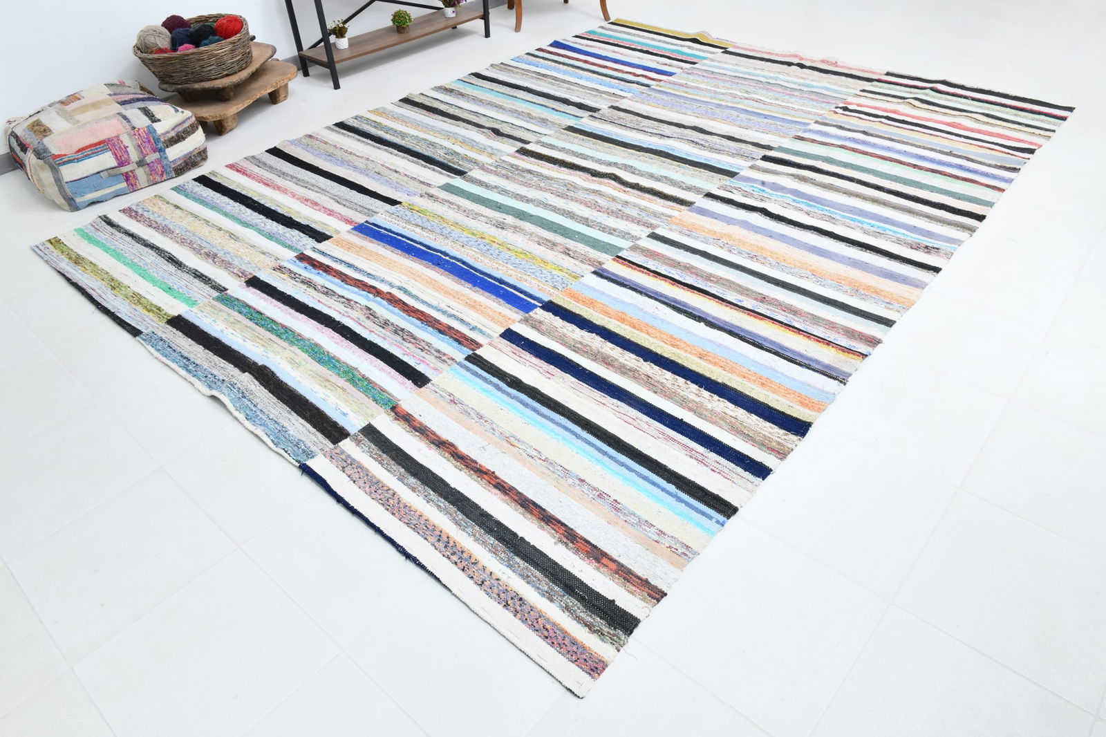 9'2'' x 12'4'' Turkish Flatweave Kilim Rug - 60575 - 4