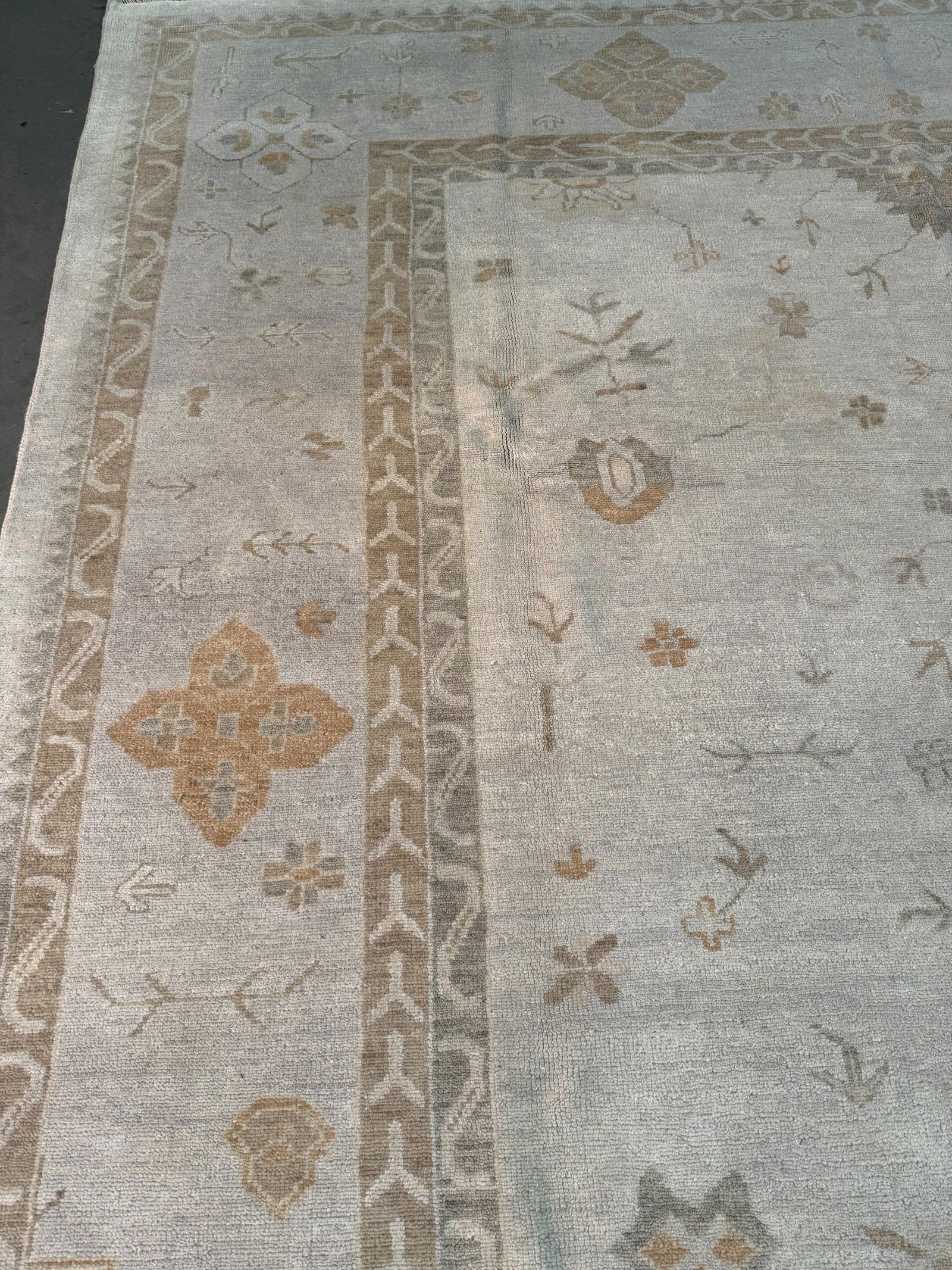 Exquisite Oushak Rug 8.7x11.2 - 7