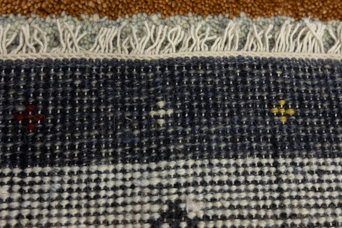 Multicolored Tribal 1'4X4 Indo-Gabbeh Oriental Rug - 14