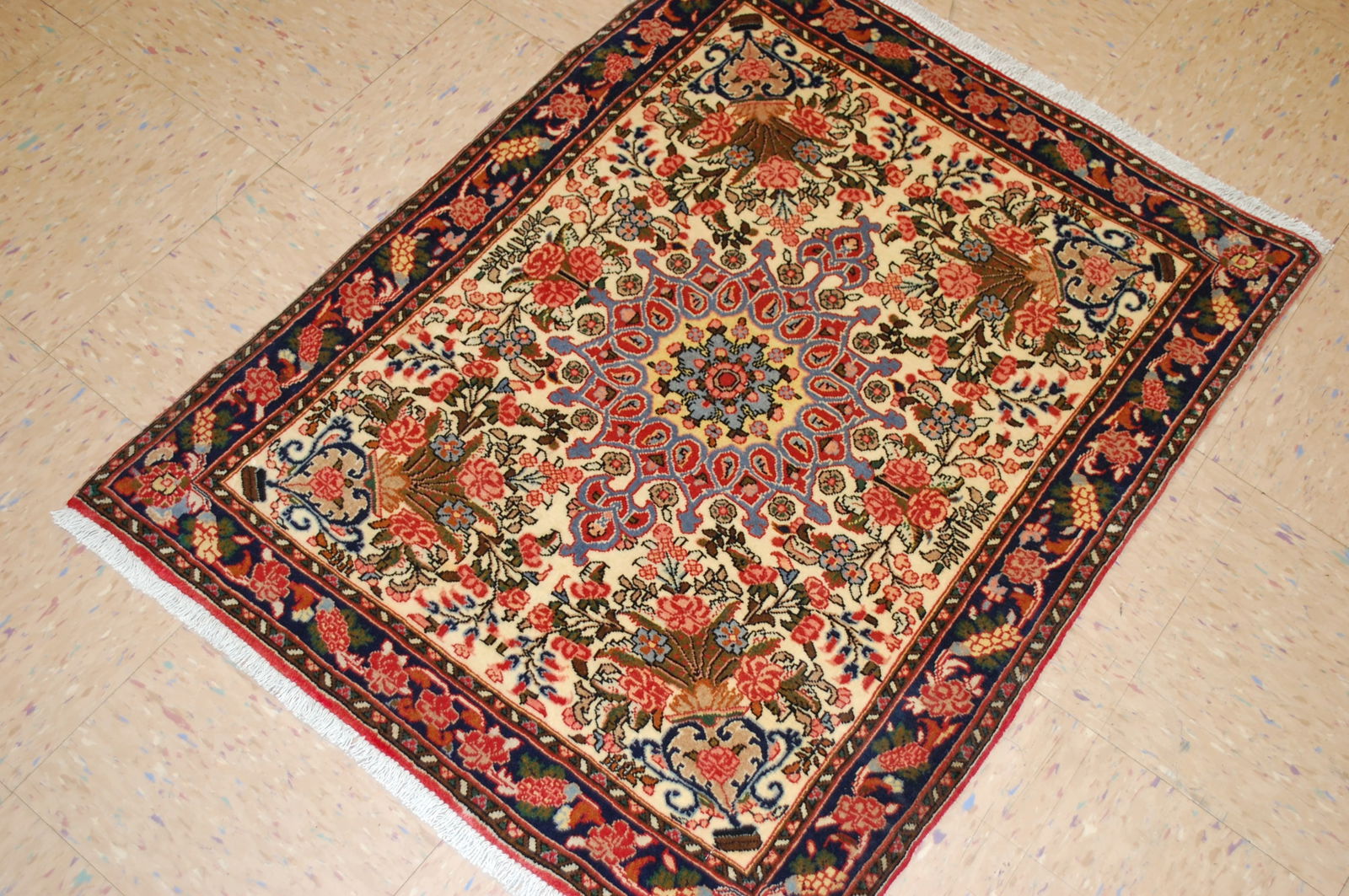 Persian BEJAR RUG 2'7" x 3'3" - 8