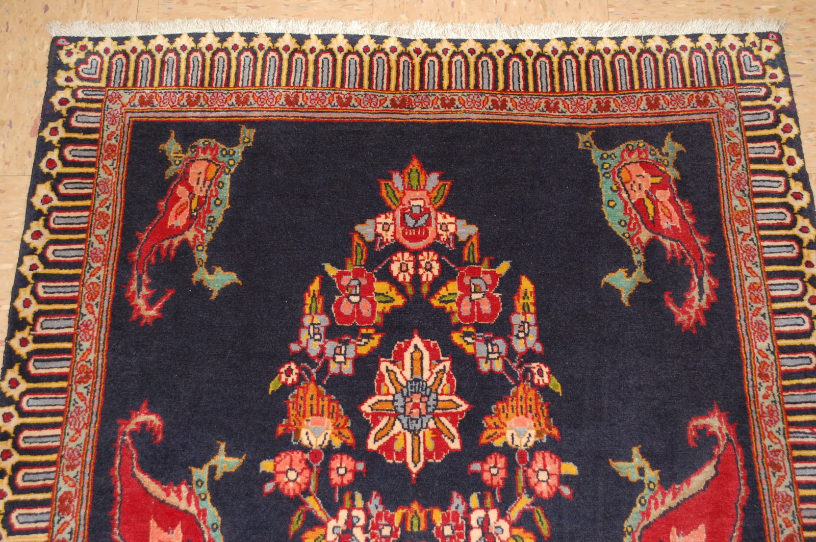 PERSIAN -KASHAN RUG 3'1" x 3'1" - 2