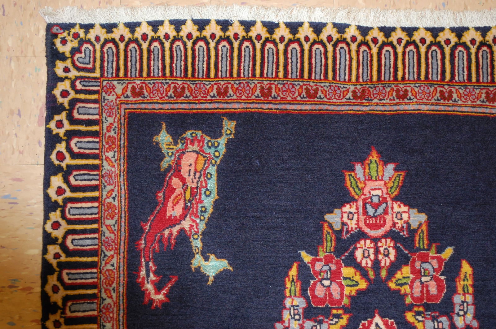 PERSIAN -KASHAN RUG 3'1" x 3'1" - 4