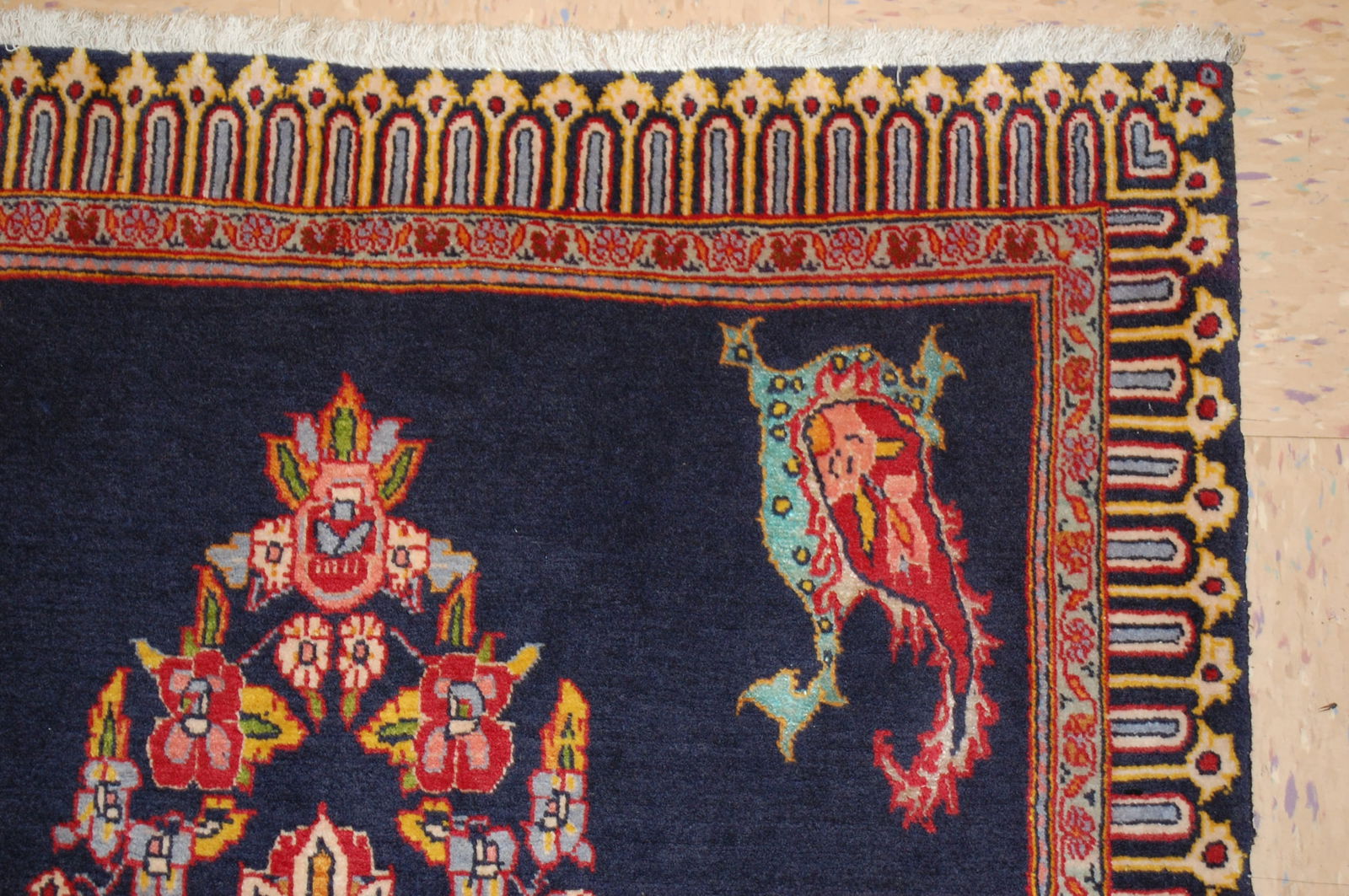 PERSIAN -KASHAN RUG 3'1" x 3'1" - 5