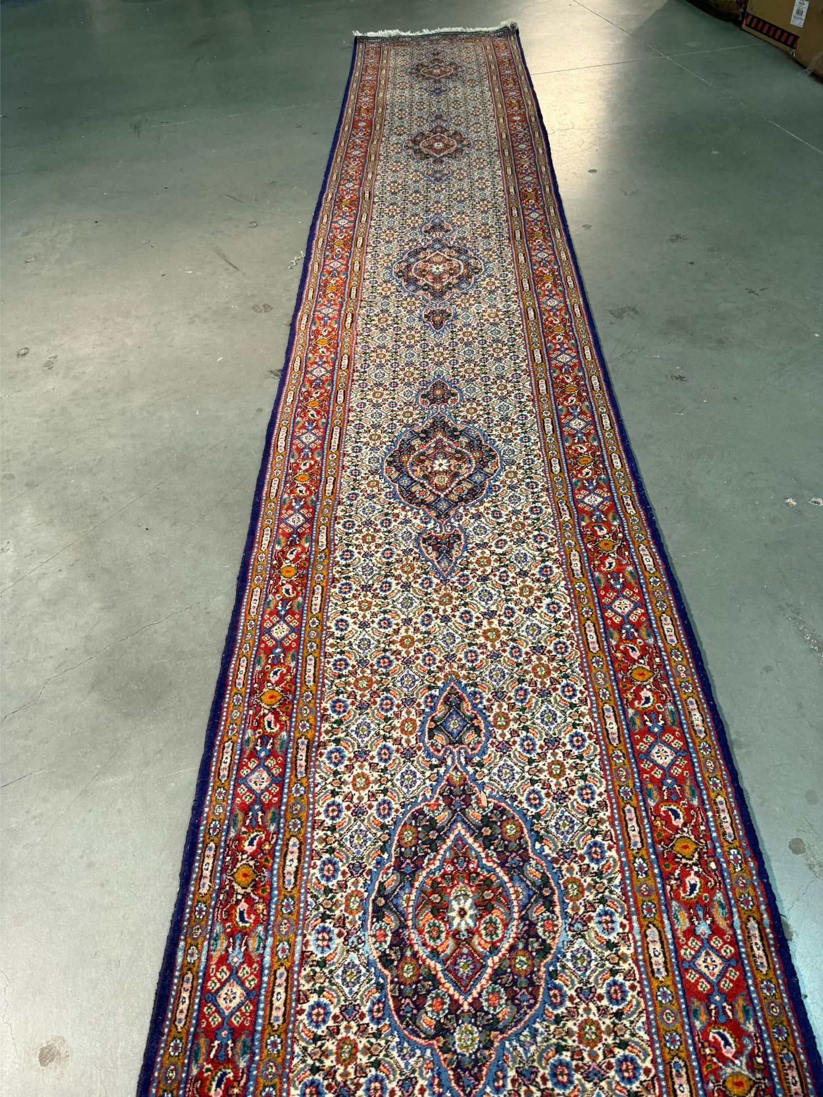 Fine Persian Tabriz Runner 2.7x15.8 - 3
