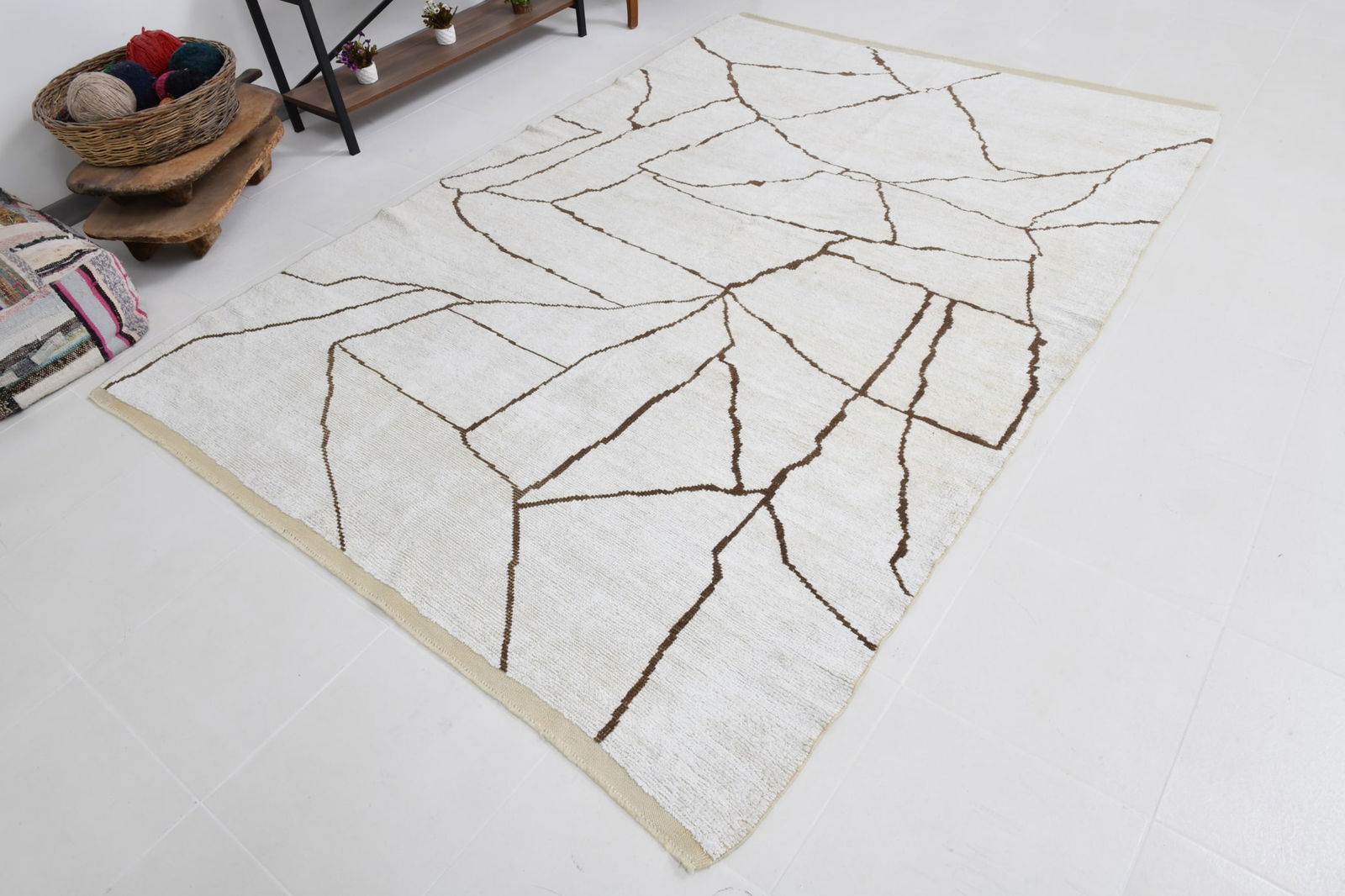 6'3'' x 9'0'' Handmade Hemp Area Rug - 53222 - 4