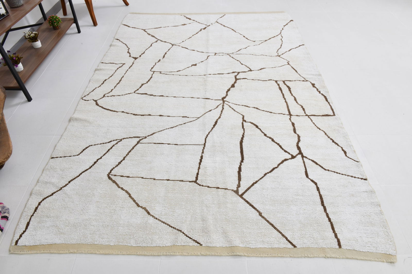 6'3'' x 9'0'' Handmade Hemp Area Rug - 53222 - 5