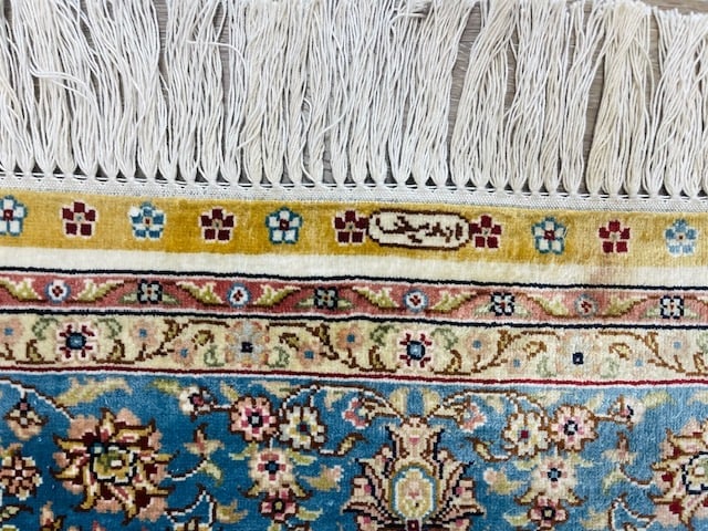 Fine Turkish Herekeh design silk rug-5298 - 5