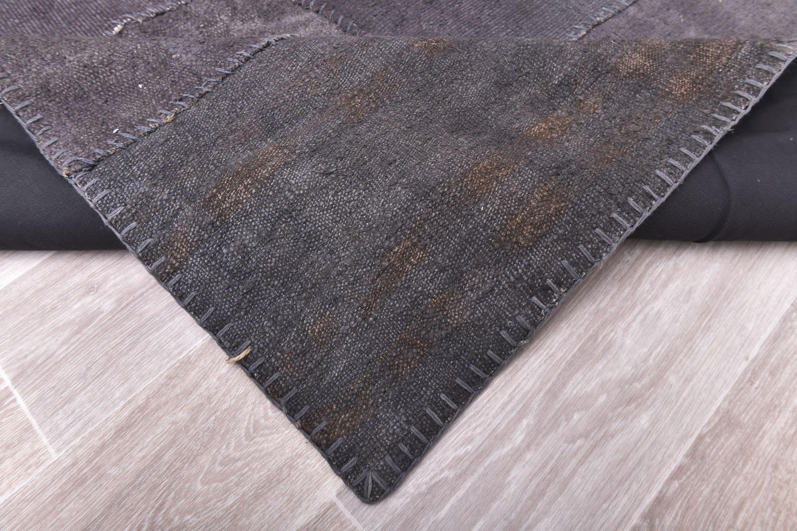 7'10'' x 9'11'' Turkish Hemp Patchwork Rug - 240050 - 12