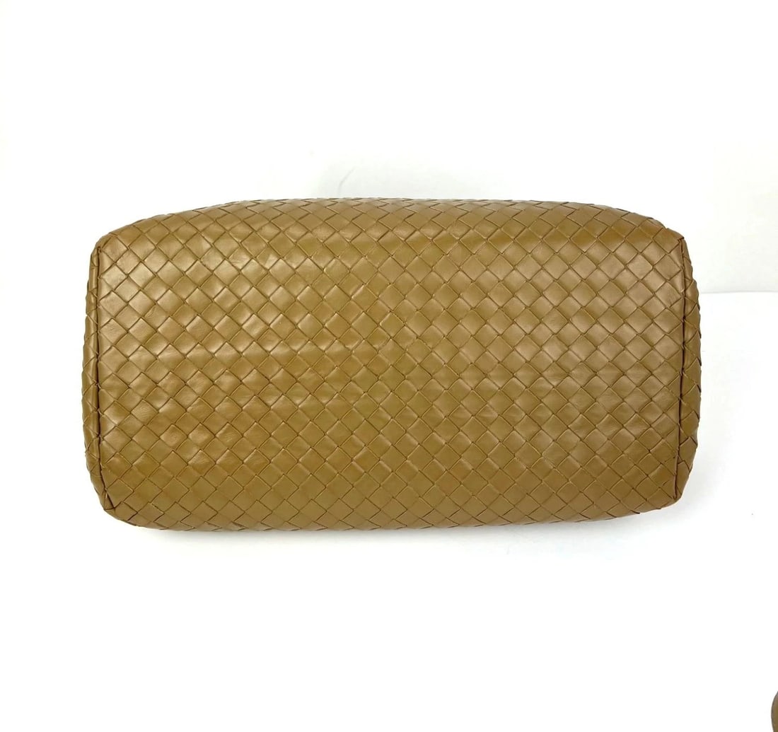 Bottega Veneta Roma Intrecciato Nappa Taupe Shoulder Bag - 4