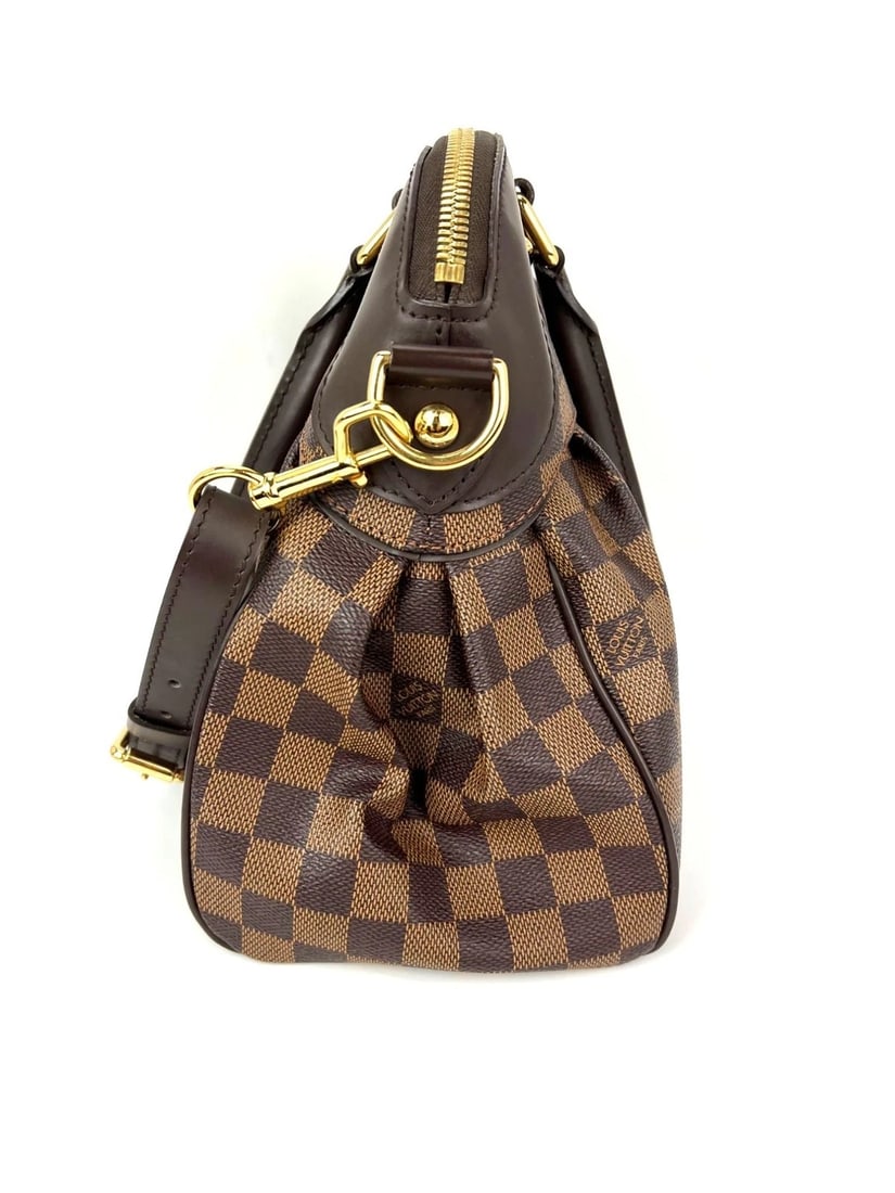 Louis Vuitton Trevi PM Damier Ebene Canvas Shoulder Hand Bag - 10