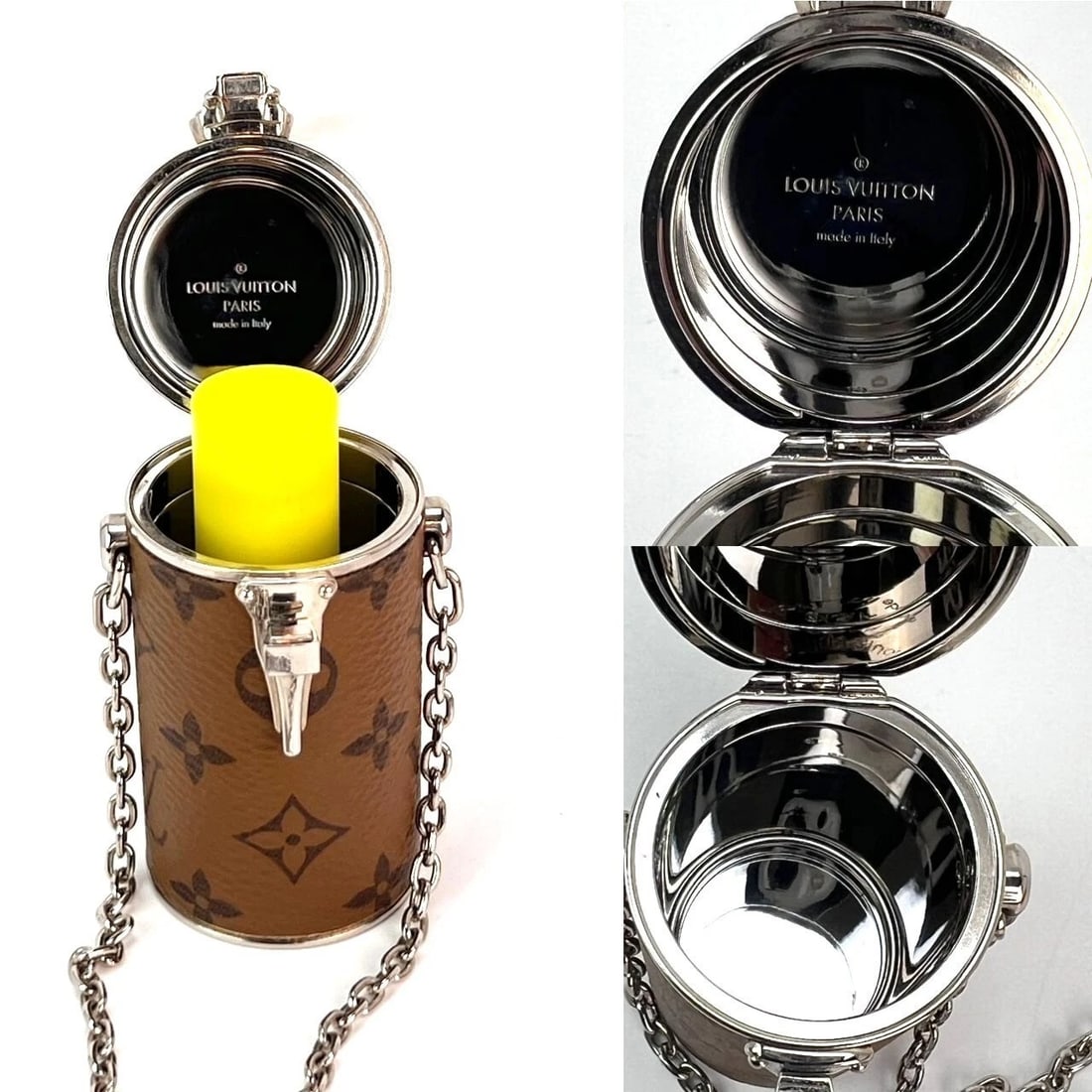 Louis Vuitton Reverse Monogram Chain Lipstick Case - 5