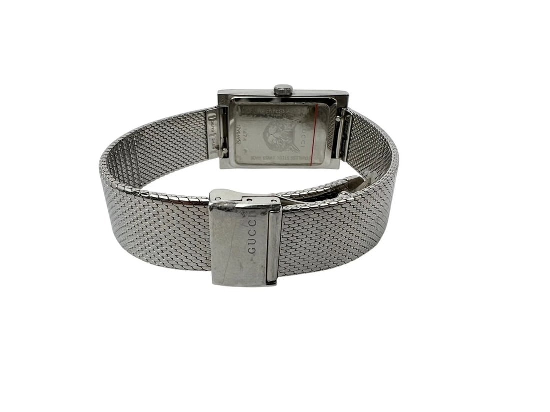 Gucci G-Frame Rectangular Stainless Steel Dial Watch - 3